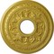 Ekena Millwork Baltimore Ceiling Medallion (Fits Canopies up to 5 1/2"), 15 3/8"OD x 4 1/4"ID x 1 1/2"P, Rich Gold CM15BARGS - alternate 1